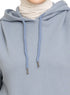 Baby Blue Over Size Hoodie - Khotwh